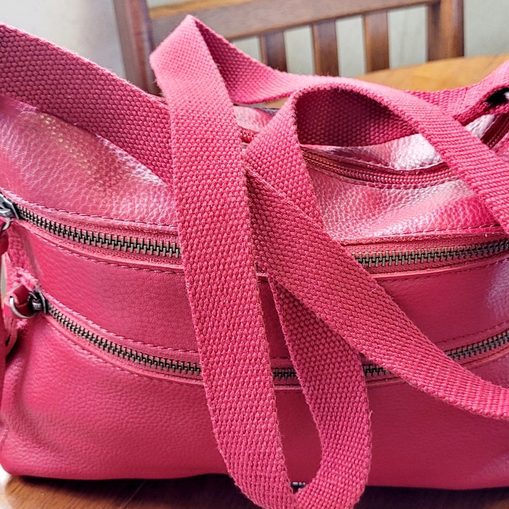 The Sak Red Crossbody Leather Bag